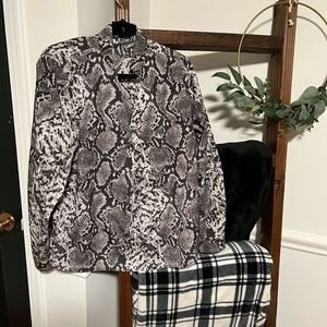 Snake Print Work Blouse